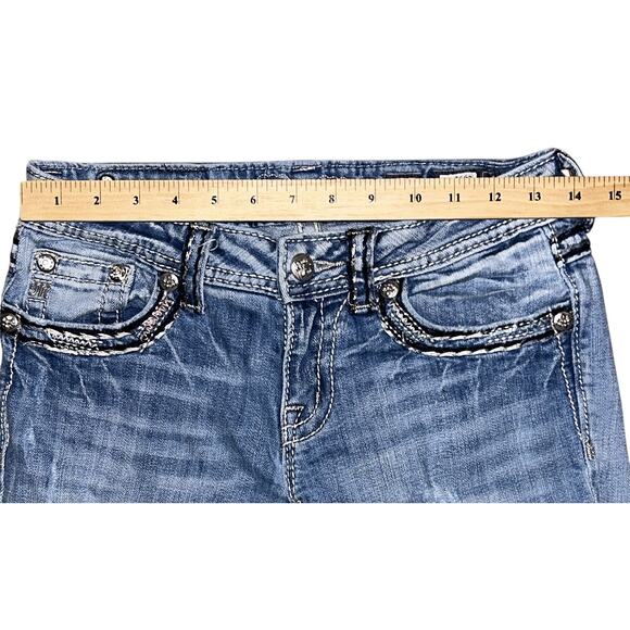 Miss Me Low-Rise Cuffed Capri Jeans 27X23.5" - Picture 3 of 9